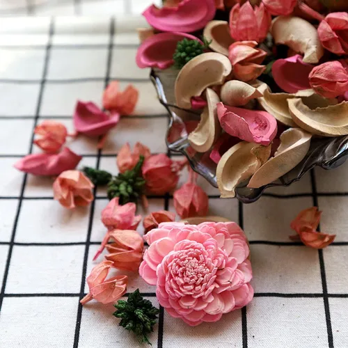 Vista 7 de Qingbei Rina Potpourri, relleno de cuenco de popurrí perfumado de rosa, flor seca, Popery decorativo rosa, perfume de fragancia para el hogar