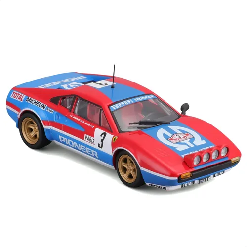 Vista 2 de Bburago Ferrari Racing 308 GTB (1982) Super Car - Escala 1:43 - Increíblemente detallada réplica de fundición a presión modelo coleccionable