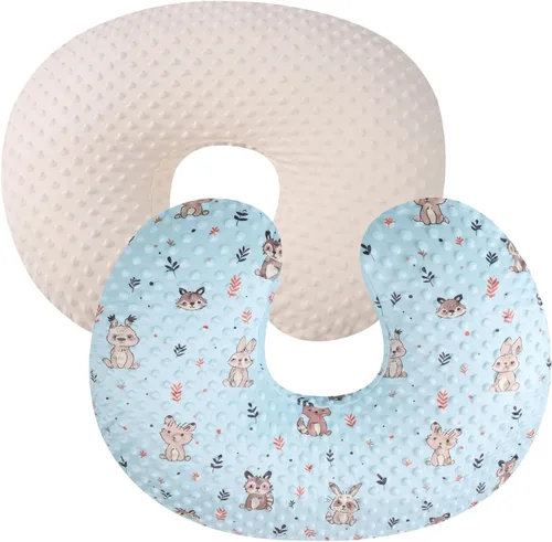 Vista 10 de Set de fundas para almohada de lactancia Dot 2 piezas, fundas ultra suaves compatibles con almohada Boppy, almohada estándar para bebé niño niña