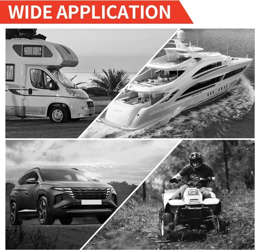 Vista 6 de Joinfworld Terminales de batería remotos con espárrago de 3/8" Poste de salto de batería con cubierta, Kit de poste de carga de batería de 250A