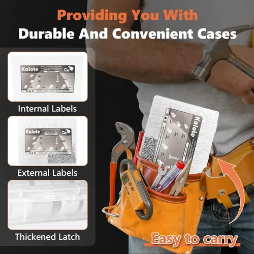 Vista 5 de 292 abrazaderas de cable, clips de cable para organizador de cables de gestión, 6 tamaños: 3/16 pulgadas, 1/4 pulgadas, 3/8 pulgadas, 1/2 pulgadas