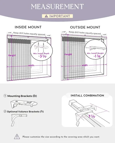Vista 6 de Graywind Persianas verticales transparentes manuales de tamaño personalizado, ajustan la luz, tela transparente, control sin varilla, privacidad