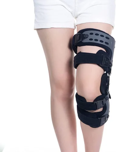 Vista 4 de Knee Immobilizer Brace Knee Leg Compression, Stabilizer Support Wrap For Swollen ACL MCL Tendon Athletic Injury Ligament Meniscus Injuries Anti Slip