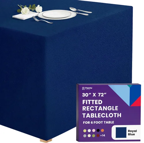 Vista 37 de Gee Di Moda - Mantel rectangular a medida en poliéster lavable para mesa de 4 pies, ideal para mesa de bufé, fiestas, cenas, bodas, vacaciones