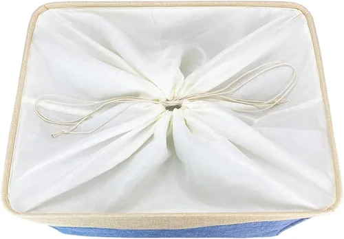 Vista 7 de Cesta de almacenamiento personalizada para juguetes de perros y gatos, caja plegable de tela resistente con asas para organizar alimentos