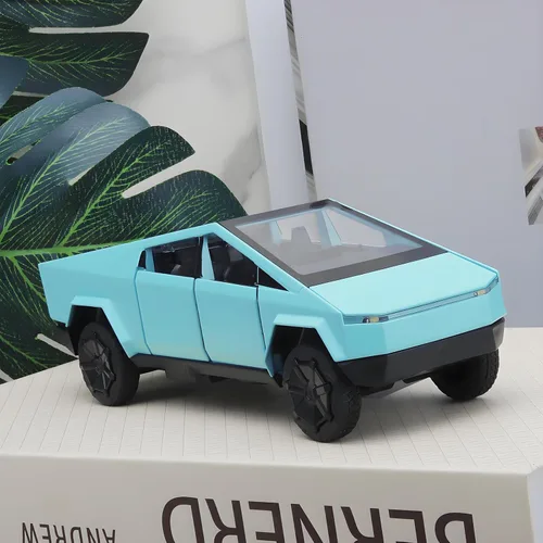 Vista 6 de 132 Diecast Mars Pickup Car ModelZinc Alloy Toy Carwith Sound and LightPull Backfor Kids Age 3 Year and UP Blue