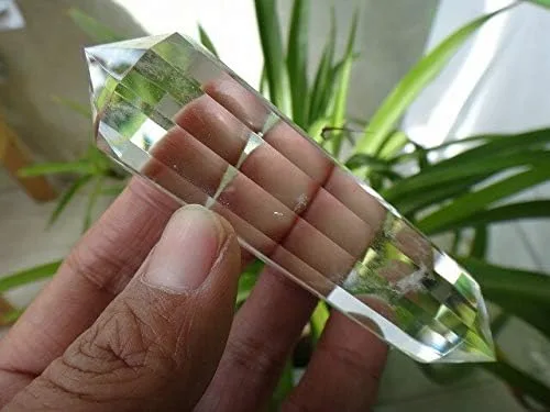 FENRIZ 12 lados estilo Vogel claro cuarzo cristal punto 2.93 oz artículos para el hogar