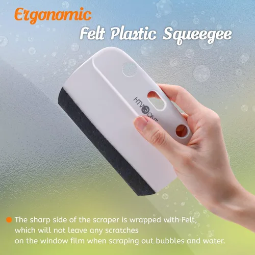 Vista 2 de HTVRONT Kit de Película para Ventanas - 4 Piezas Herramientas de Instalación de Película de Privacidad para Ventanas, Fácil de Aplicar Kit de Tinte