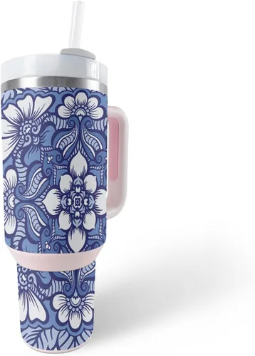 Vista 14 de MightySkins Skin - Vaso de vinilo compatible con Stanley The Quencher H2.0 FlowState de 40 onzas, madera gris, protectora, duradera y única, fácil