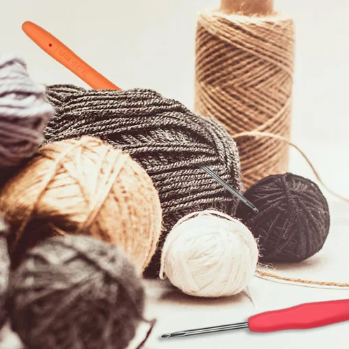 Vista 3 de Gancho de Crochet de Tamaño Pequeño Aguja de Crochet para Encaje QLRFFLJOY Gancho de Crochet de 0.5mm Hilo para Bordado Herramienta de Tejido