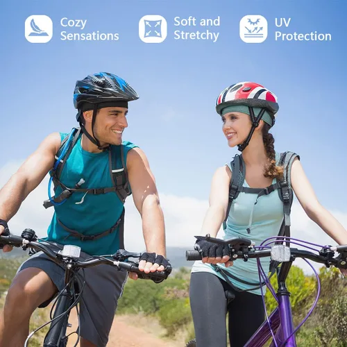 Vista 3 de Skull Cap Helmet Liner Beanie, Cooling Mesh Cycling Running Hat for Men Women, Fits Under Helmets