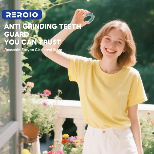 Vista 7 de Protector antimolienda, protector bucal para rechinar dientes por la noche, protector bucal para dormir, protector nocturno de ajuste perfecto