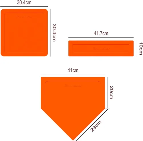 Vista 2 de Bases de béisbol lanzadas perfectas para béisbol, teeball, softball, kickball, niños, patio trasero, práctica y escuela