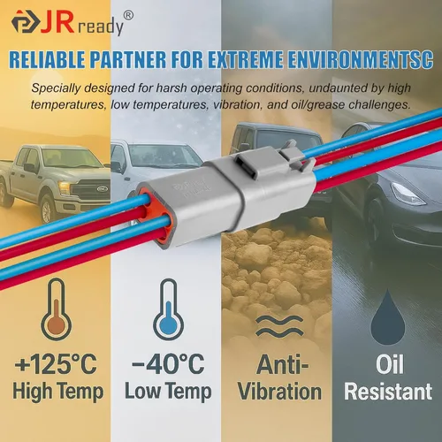 Vista 7 de JRready DW4001 - Kit de conectores Deutsch de 531 piezas con nueva herramienta de crimpado Deutsch de torreta - Conectores DT/DTM/DTP/DTHD