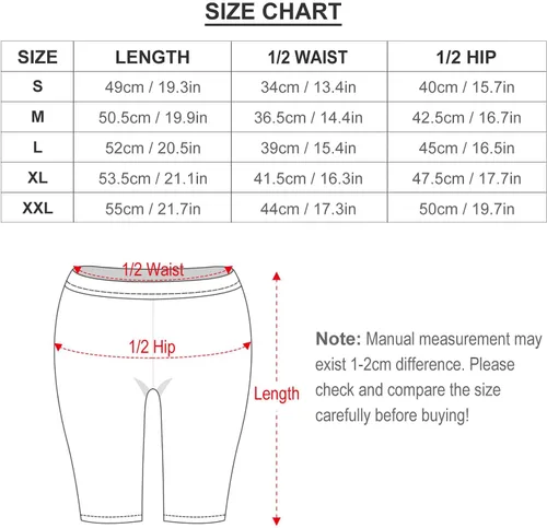 Vista 3 de Mini Pigs and A Hearts Biker Shorts for Women Yoga Pants Workout Athletic Shorts with Pockets S