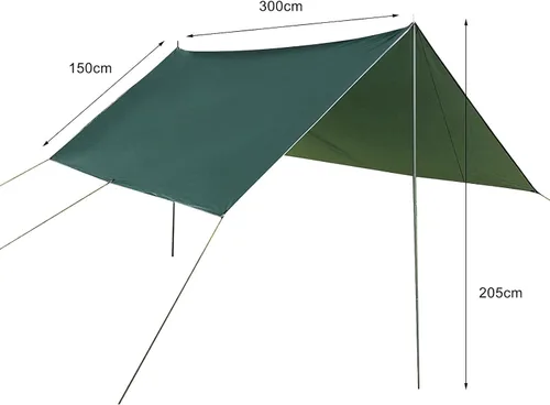 Vista 7 de Naysku Toldo lateral para automóvil, portátil, impermeable, refugio solar para automóvil, resistente al viento, a prueba de lluvia, toldo para auto