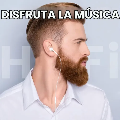 Vista 6 de MOSWAG Auriculares USB C con cable con micrófono y control de volumen Blanco