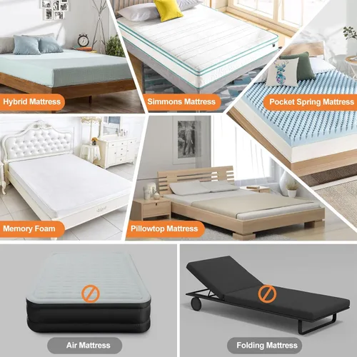 Vista 9 de Protector de colchón individual impermeable para bolsillo profundo de 6-9 pulgadas 39"x 75", funda con cierre hermético a prueba de orina