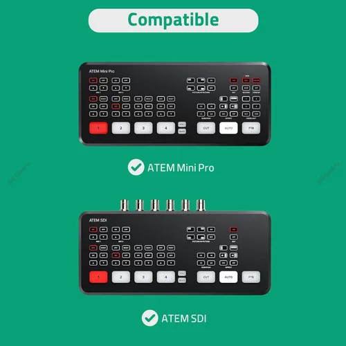Vista 4 de GEEKRIA Funda de transporte de viaje, compatible con Blackmagic Design ATEM Mini Pro/ATEM SDI, bolsa protectora rígida de EVA (gris oscuro)