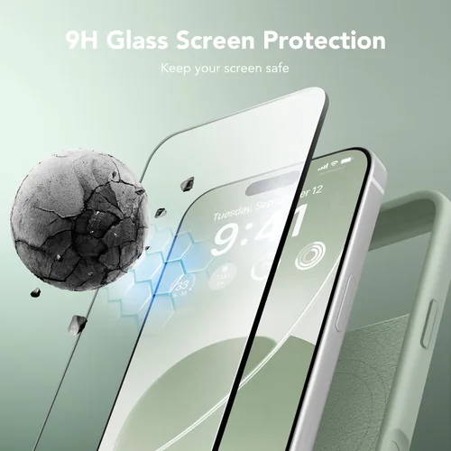 Vista 1659 de GONEZ Funda magnética para iPhone 14, compatible con Magsafe, con protector de pantalla + protector de cámara, forro de microfibra antiarañazos