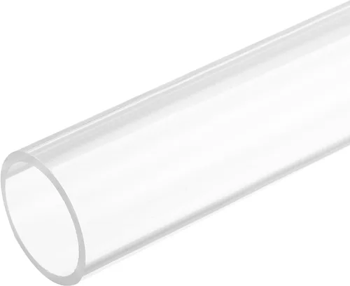 Vista 9 de MECCANIXITY Tubo de plástico rígido redondo transparente de acrílico 2 mm ID 4 mm OD 305 mm (12 ") para lámparas y linternas, sistema