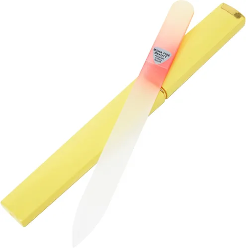 Vista 9 de Bona Fide Beauty Limas de uñas de vidrio checo para uñas naturales (transparente) - 1 pieza Lima de uñas de cristal, lima de vidrio nano con estuche