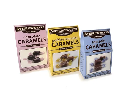 Vista 5 de AvenueSweets - Caramelos suaves hechos a mano envueltos individualmente - Caja de 8 onzas - Chocolate