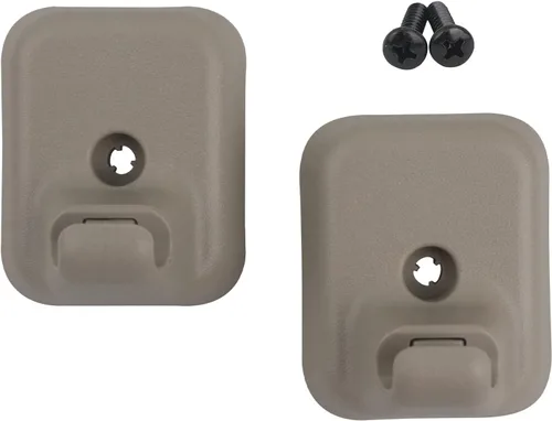 Vista 8 de Soporte de retención de clip para visera solar (negro) con tornillos para panel de parasol para lado del conductor y pasajero, AL3Z-1504132-AC