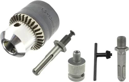 Vista 16 de CHANCS 3/8-24UNF Adaptador de portabrocas de 0.059 in-0.394 in con vástago SDS Plus y adaptador hembra cuadrado de 1/2 pulgada para taladro de llave