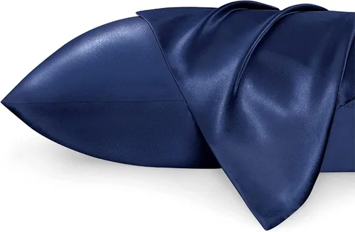 Vista 7 de Ciana Funda de almohada de satén para cabello y piel Queen - Juego de 2 fundas de almohada de seda satinada lujosas y sedosas con cierre de sobre