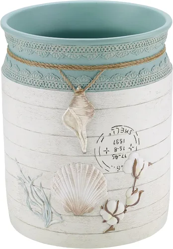 Vista 10 de Avanti Linens - Vaso, organizador de encimera, accesorios de baño elegantes de granja (colección de conchas de granja)