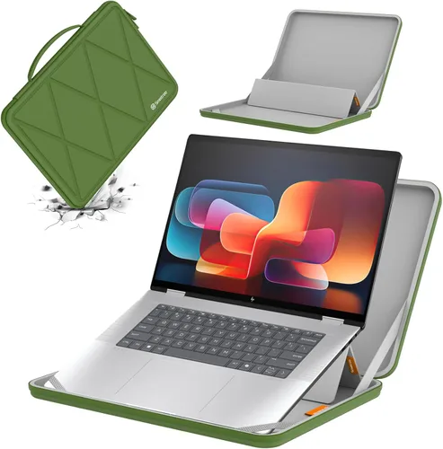 Vista 17 de Funda protectora rígida Smatree MS41T EVA con soporte compatible para laptop HP OmniBook Ultra Flip 2-en-1 de 14 pulgadas Next Gen AI PC MS - Negro