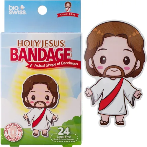 Vista 11 de BioSwiss Vendajes, juego de vendajes autoadhesivos en forma de alienígena de Halloween, sin látex, cuidado de heridas estériles, 24
