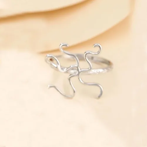 Vista 5 de Anillo de garra de plata de ley 925 con ajuste de base de anillo en blanco para ajuste de piedras preciosas irregulares, joyería hecha a mano
