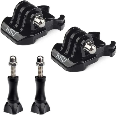 Vista 5 de HSU Clip de hebilla de liberación rápida, montaje básico de base, kit de accesorios de tornillo de pulgar largo para GoPro Hero 13 12 11 10 9 8 7 6