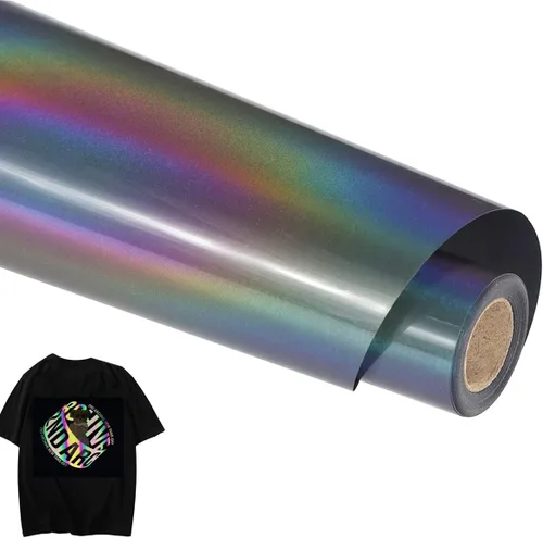 Vista 49 de Guangyintong Rollos de Vinilo de Transferencia de Calor HTV, 12" x 8 pies Vinilo para Planchar para Camisetas, Superficie Brillante, Fácil de Cortar