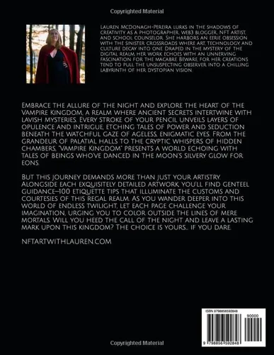Vista 2 de Vampire Kingdom 100 Ethereal Coloring Pages for Shadow Seekers (Creepy Coloring Pages for Creepy People)