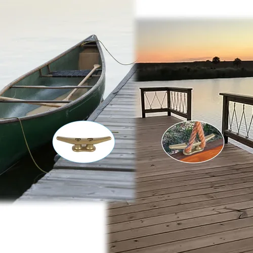 Vista 5 de Tacos de muelle de 4 pulgadas 4/6/8/12/16/20/24, tacos de cuerda para muelle de barco, tacos marinos de hierro con accesorios para cubierta