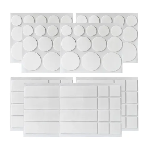 Cinta adhesiva de doble cara resistente (96 unidades surtidas), cinta de montaje nano adhesiva para decoración de pared, tiras adhesivas adhesivas