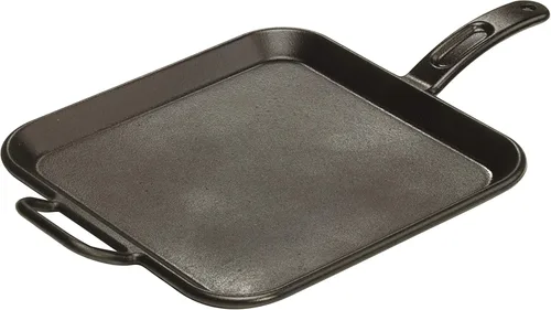 Vista 10 de Lodge BOLD Plancha de Hierro Fundido Sazonado de 12 Pulgadas, Utensilios de Cocina de Diseño Vanguardista