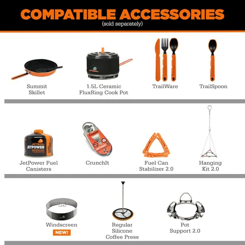 Vista 9 de Jetboil Estufa portátil de ebullición rápida para acampar y mochilero con encendido automático de 1 paso, quemador de propano/isobutano con taza