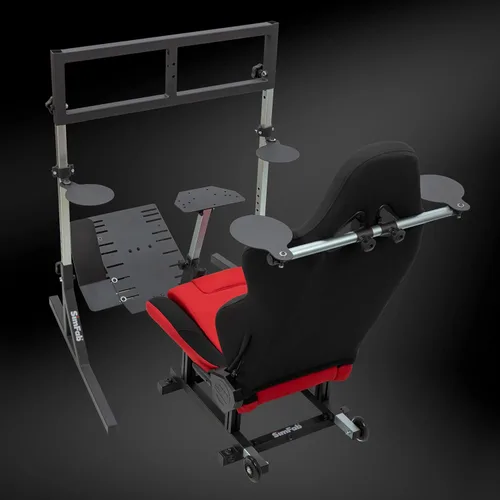 Vista 3 de OpenWheeler GEN3 Racing Wheel Simulator Stand Cockpit Black. Compatible With Logitech G923 G29 G920 Thrustmaster Fanatec Wheels Xbox One, PS4