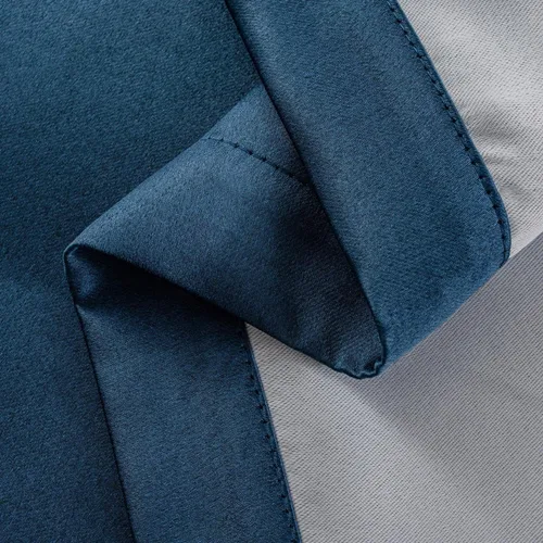 Vista 5 de LUXE WEAVERS Eco Collection - Par de paneles de ventana, color azul marino, 100 % opacas, 84 pulgadas de largo