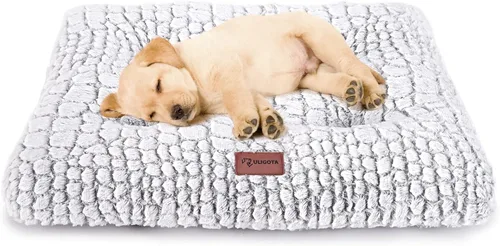 Vista 18 de ULIGOTA - Alfombrilla de cama para perro, suave y mullida, para jaula de perro, cama para perros pequeños, medianos y grandes, y gatos, lavable