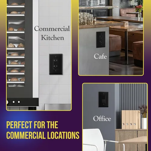 Vista 6 de ENERLITES Placa de pared sobredimensionada para interruptor de luz decorativo o toma de corriente, acabado brillante, 1 banda, 5.5 x 3.5 pulgadas