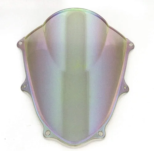 Vista 5 de Parabrisas de motocicleta para motocicleta, parabrisas iridio negro con tornillos, tornillos y cierre de tuerca compatible con Suzuki GSXR1000 K17