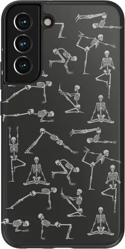 Vista 149 de Casely Funda para Galaxy S9 Postura de cadáver Yoga de esqueleto Diseño protector delgado esencial de doble capa