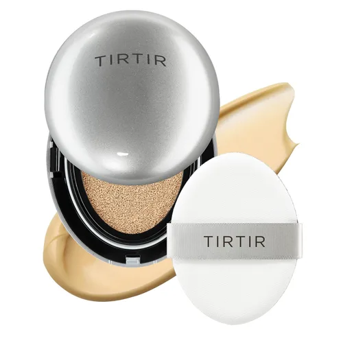 Vista 18 de [*Tamaño mini*] TIRTIR Aura Glow Silver Cushion Base de cojín coreana, (#13N Fair Ivory, 0.15 onzas líquidas)