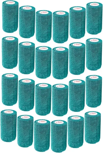 Vista 55 de Cinta adhesiva de 3 pulgadas para veterinarios (varios colores) (paquete de 24) rollo de agarre de vendaje flexible de adherencia autoadhesiva