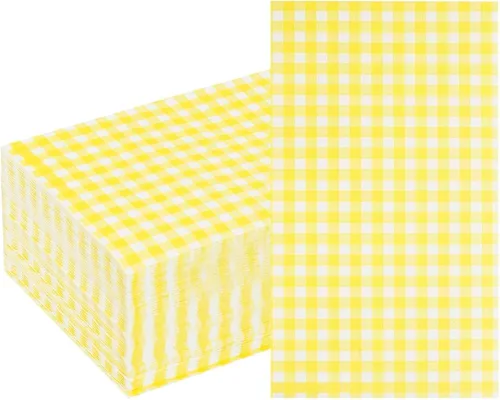 Vista 12 de WDF Paquete de 150 servilletas de papel azul bebé, 3 capas, desechables, color azul y blanco, servilletas de cena de invitados de papel para baño